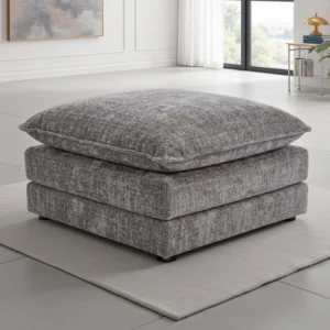 Solaya Footstool Grey - Image 1