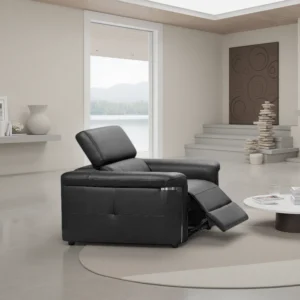 Somerville Electric Recliner Sofa Tan Armchair - Image 5