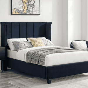 Polaris Bed Frame Blue Double - Image 1