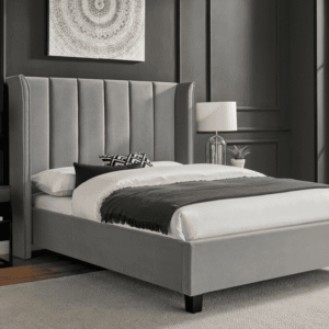 Polaris Bed Frame Silver Double - Image 1