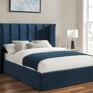 Polaris Bed Frame Blue Ottoman King - Image 1