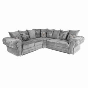 Verona Scatterback Sofa Medium Grey Large Corner - Image 9