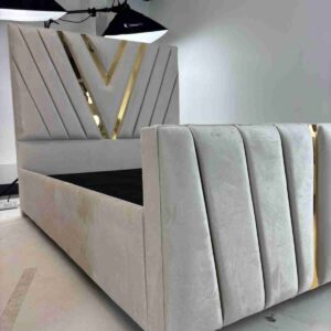 Valentino slate bed in a range of fabrics and colours - Image 2