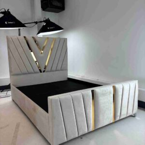 Valentino slate bed in a range of fabrics and colours - Image 1