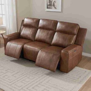 Barcelona Electric Recliner Brown 3+2+1 - Image 2