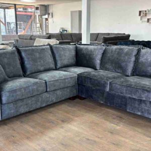Serena Sofa Range Large Corner Sofa Black - Image 8