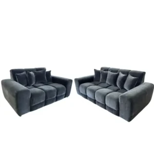 Jacob Sofa Black 3+2 Set - Image 12